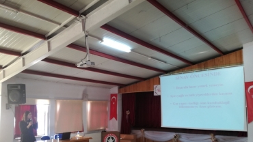 'Eğitim Hayatı ve Beslenme' konulu seminer verildi.
